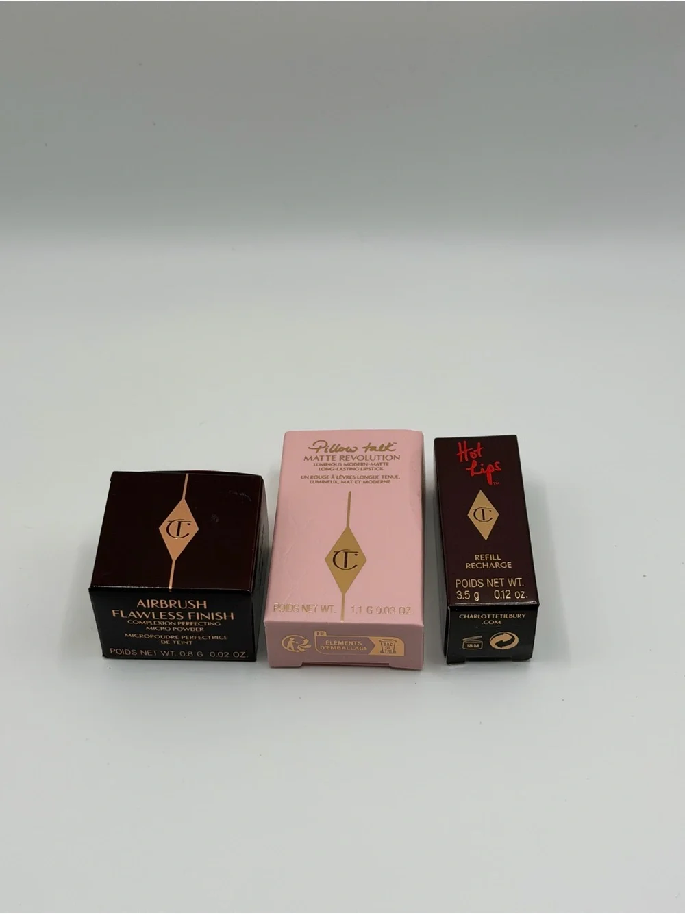 Charlotte Tilbury Lipstick & Airbrush Finish Trio